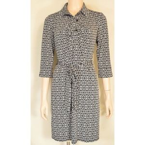 Laundry by Shelli Segal dress 4 black white graphi